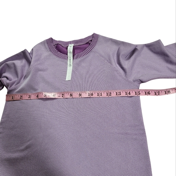 Lululemon Rest Less PulloverDiagonal Rib Wisteria Purple / Lavender Dew - Picture 8 of 14